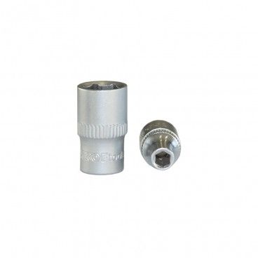 CHAVE CAIXA CURTO 1/4" HEX. 004mm