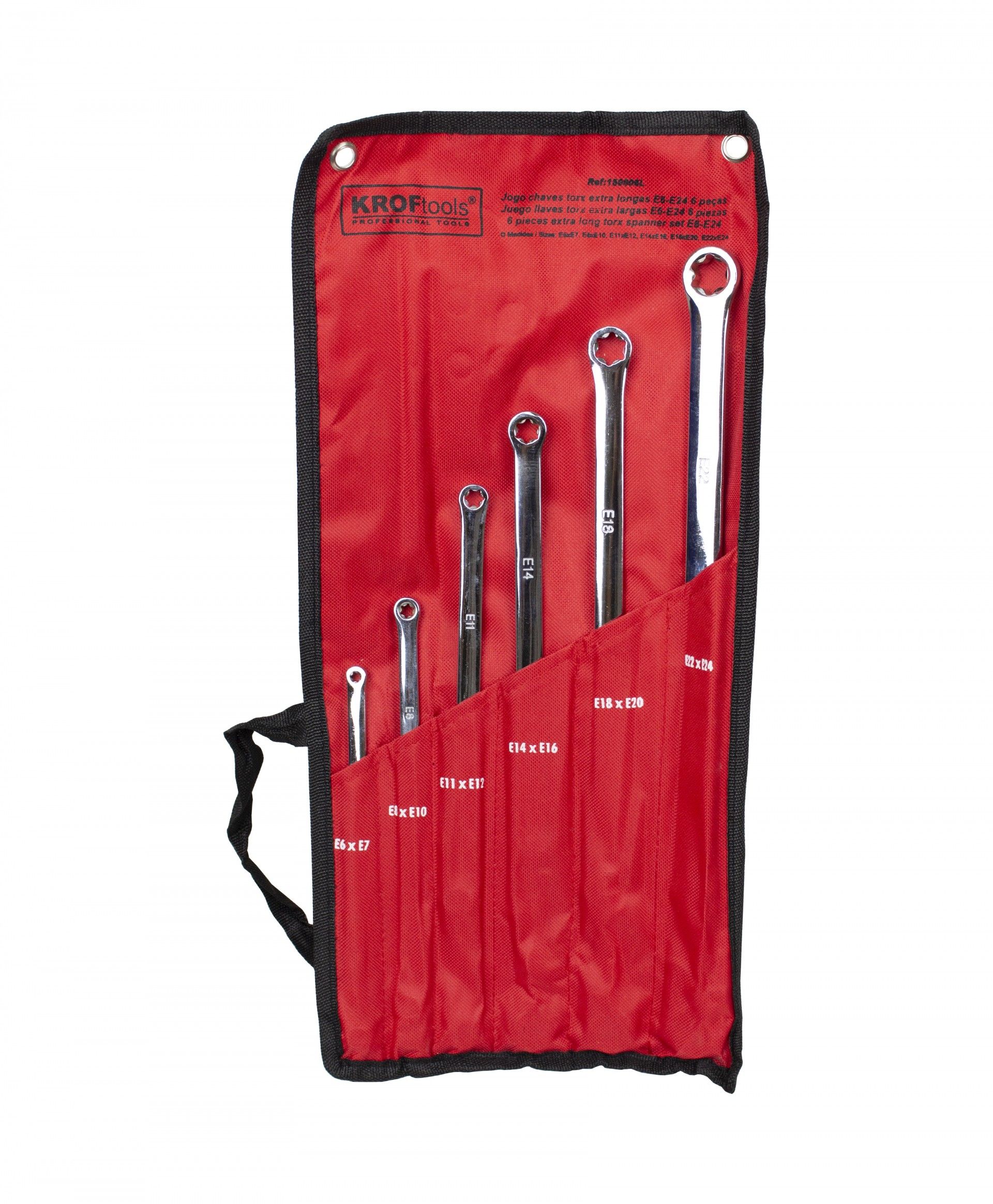 JUEGO LLAVES TORX EXTRA LARGAS 6PZS E6-E24