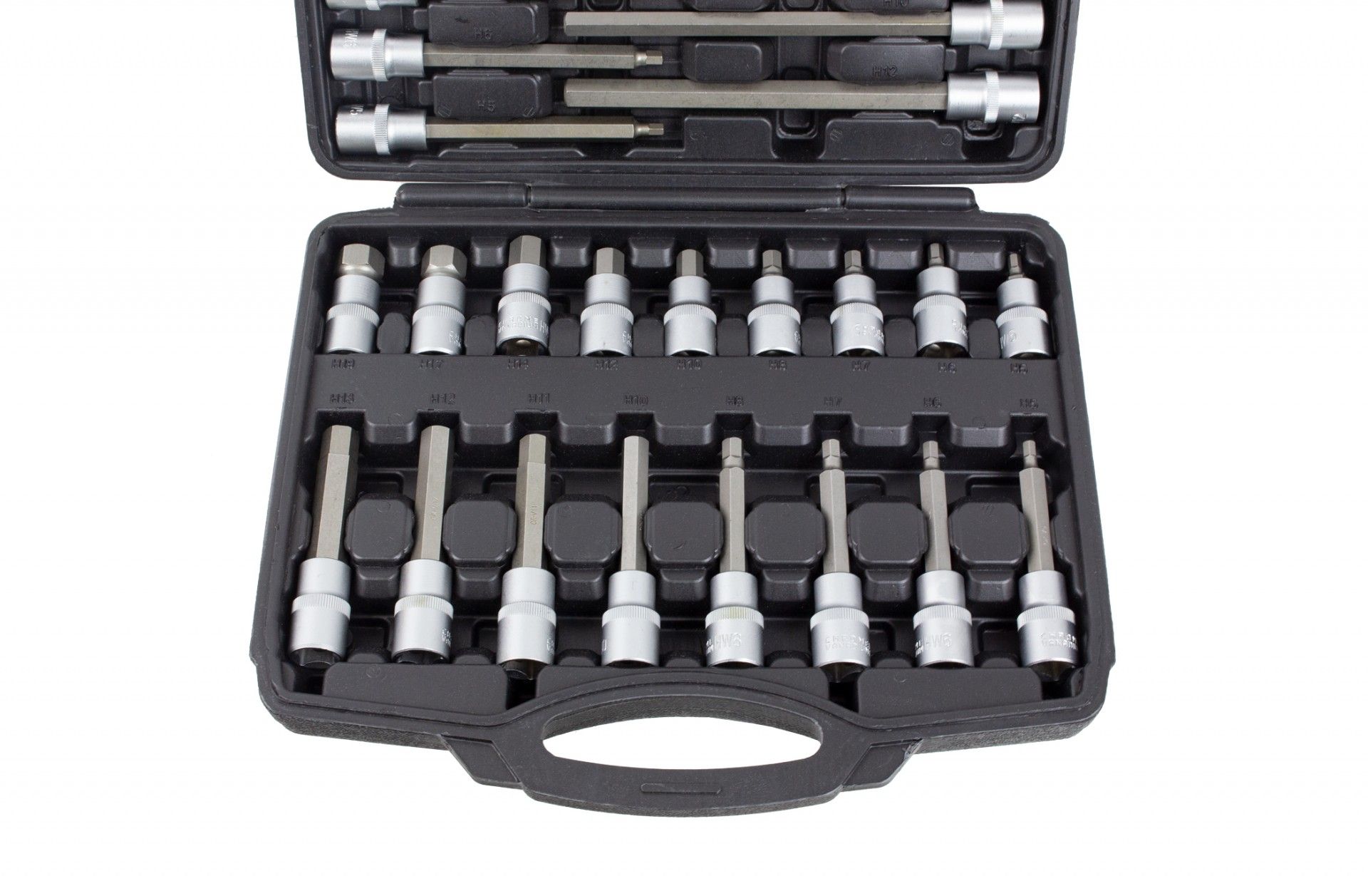 KIT LLAVES DE VASO C/ PUNTA HEX. 1/2" 30PZS