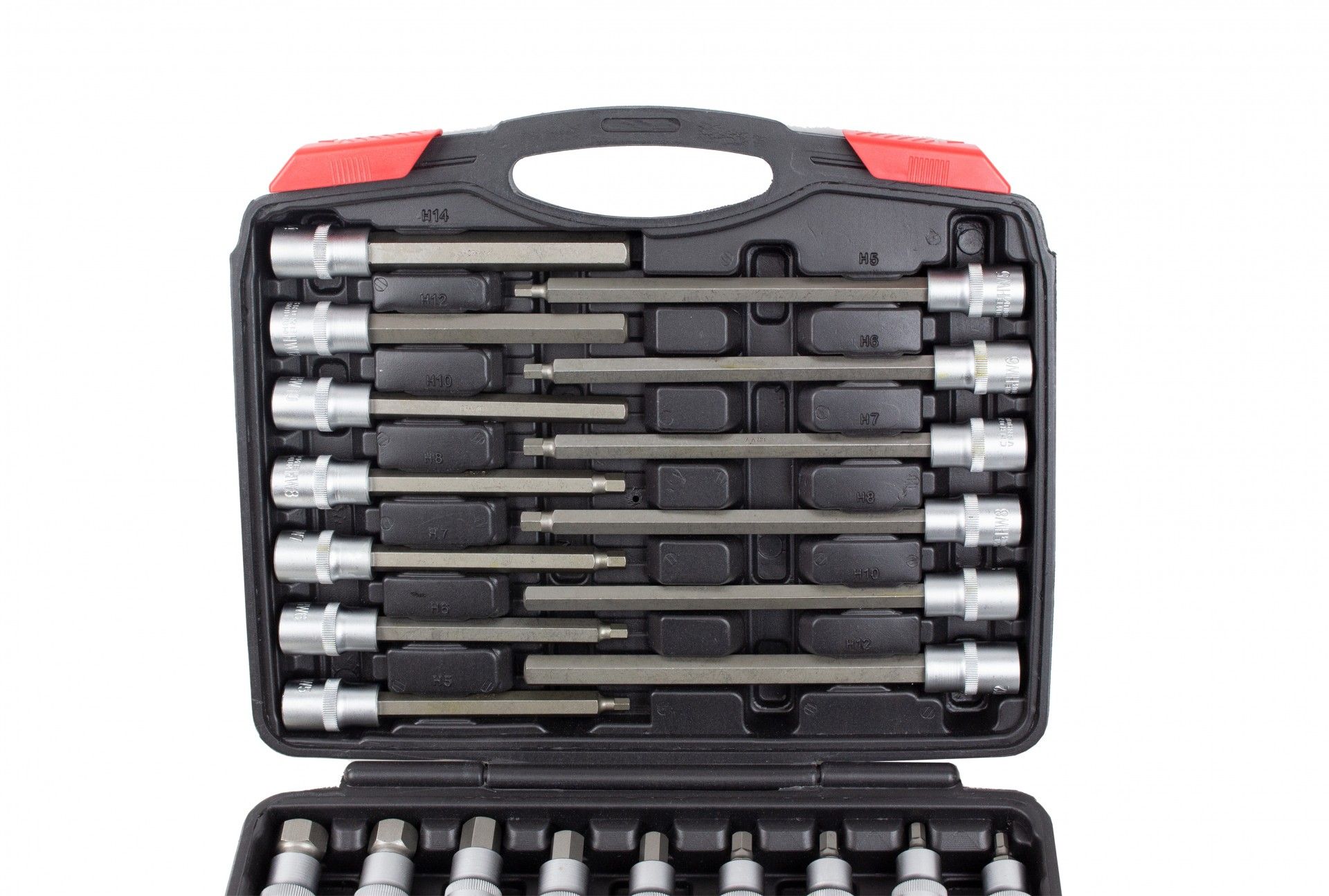 KIT LLAVES DE VASO C/ PUNTA HEX. 1/2" 30PZS