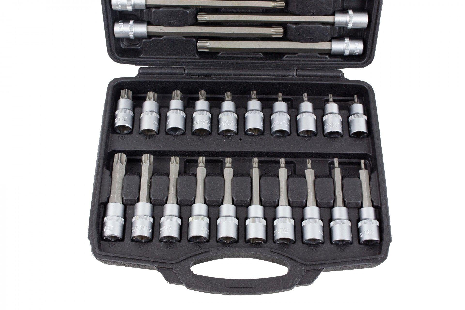 KIT CHAVES CAIXA C/ BIT TORX 1/2" 32 PCS