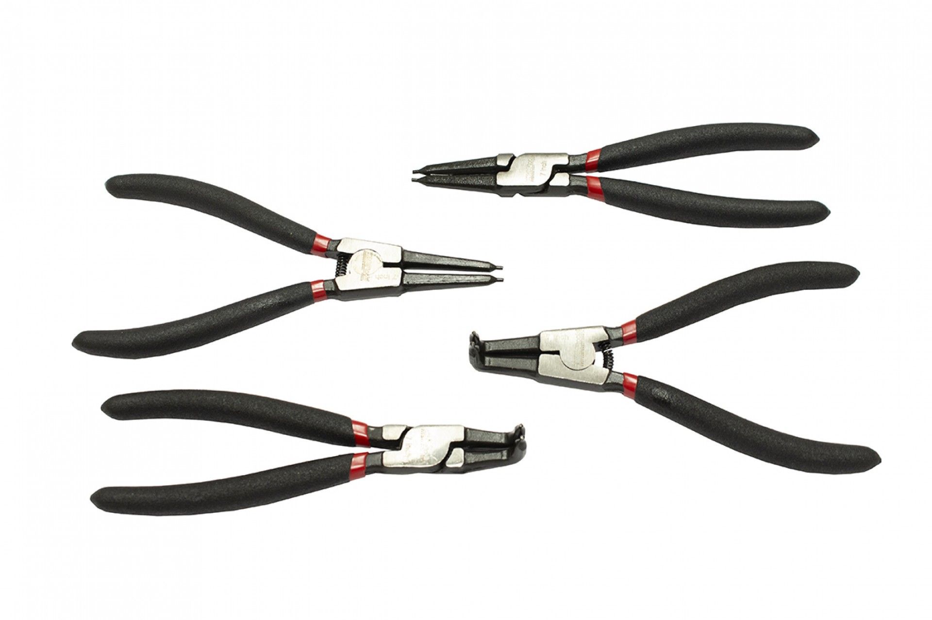 JUEGO 4PZS ALICATE PUNTAS INT. Y EXT. CURVOS Y RECTOS
