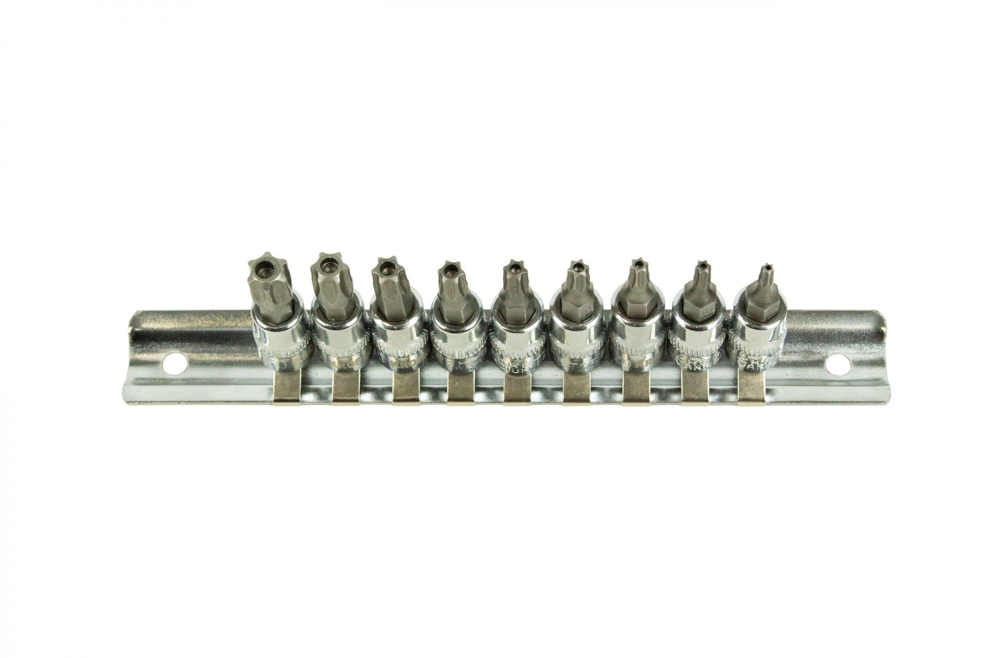 JEU DOUILLES 1/4" AVEC EMBOUT TORX PERFORÉ