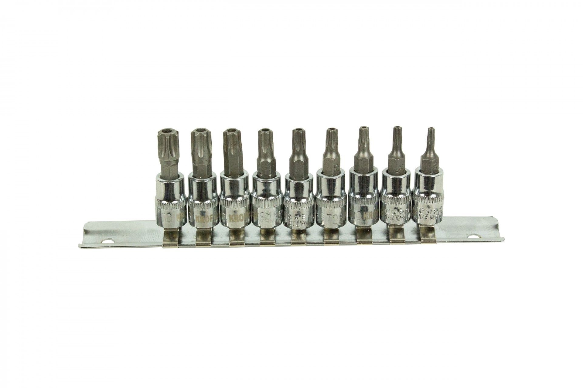 JEU DOUILLES 1/4" AVEC EMBOUT TORX PERFORÉ