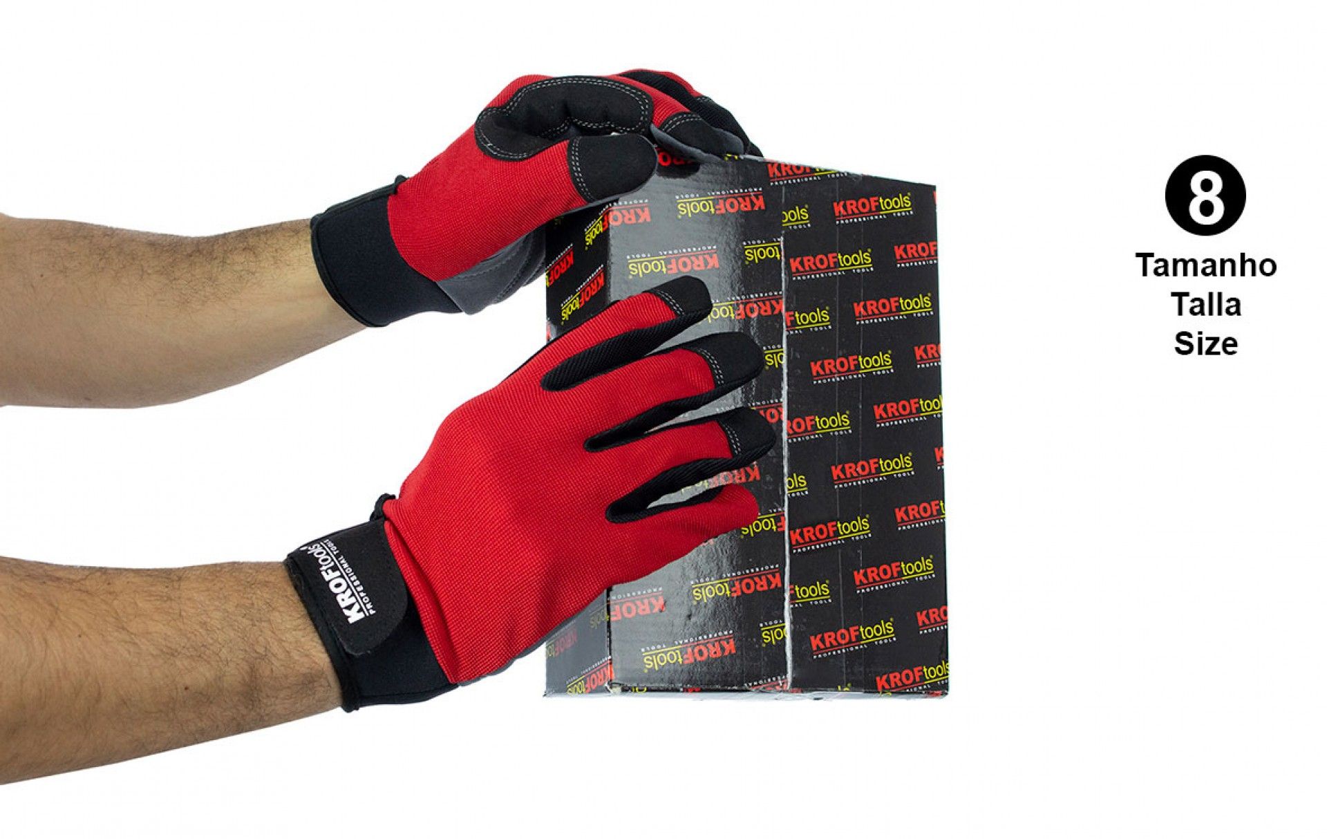 MECHANIC WORK GLOVES KROFTOOLS EN388 CE CAT II