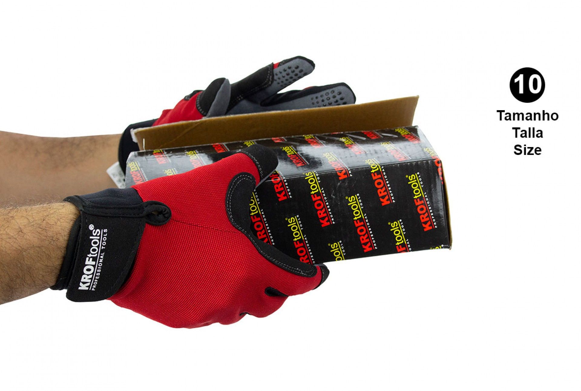 MECHANIC WORK GLOVES KROFTOOLS EN388 CE CAT II