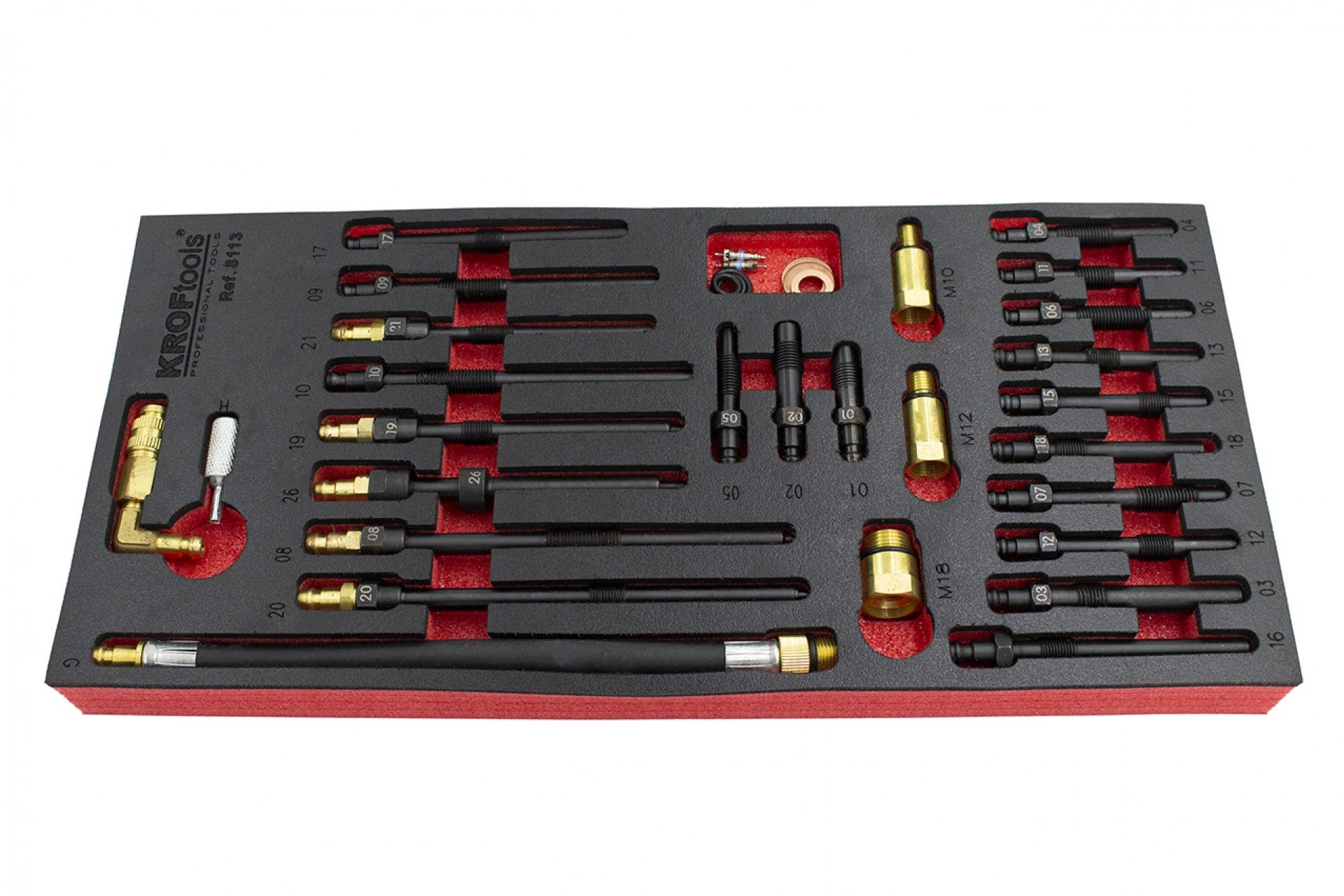 KIT ADAPTADORES PARA TESTES DE COMPRESSÃO E FUGA 30PCS