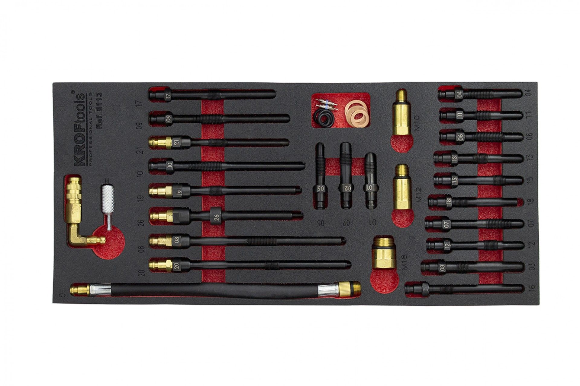 KIT ADAPTADORES PARA TESTES DE COMPRESSÃO E FUGA 30PCS