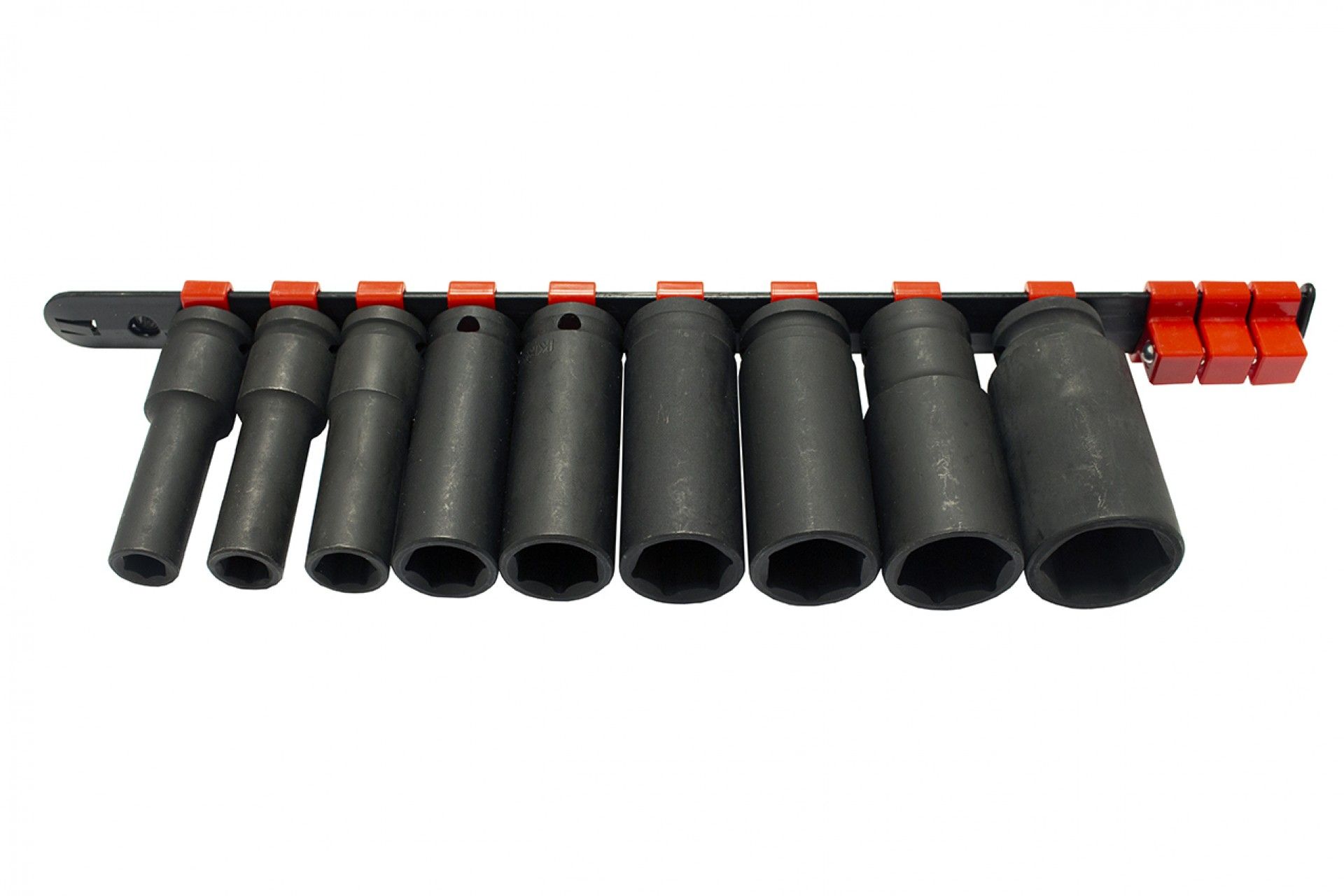 JUEGO 9 LLAVES DE VASO 1/2" LARGAS