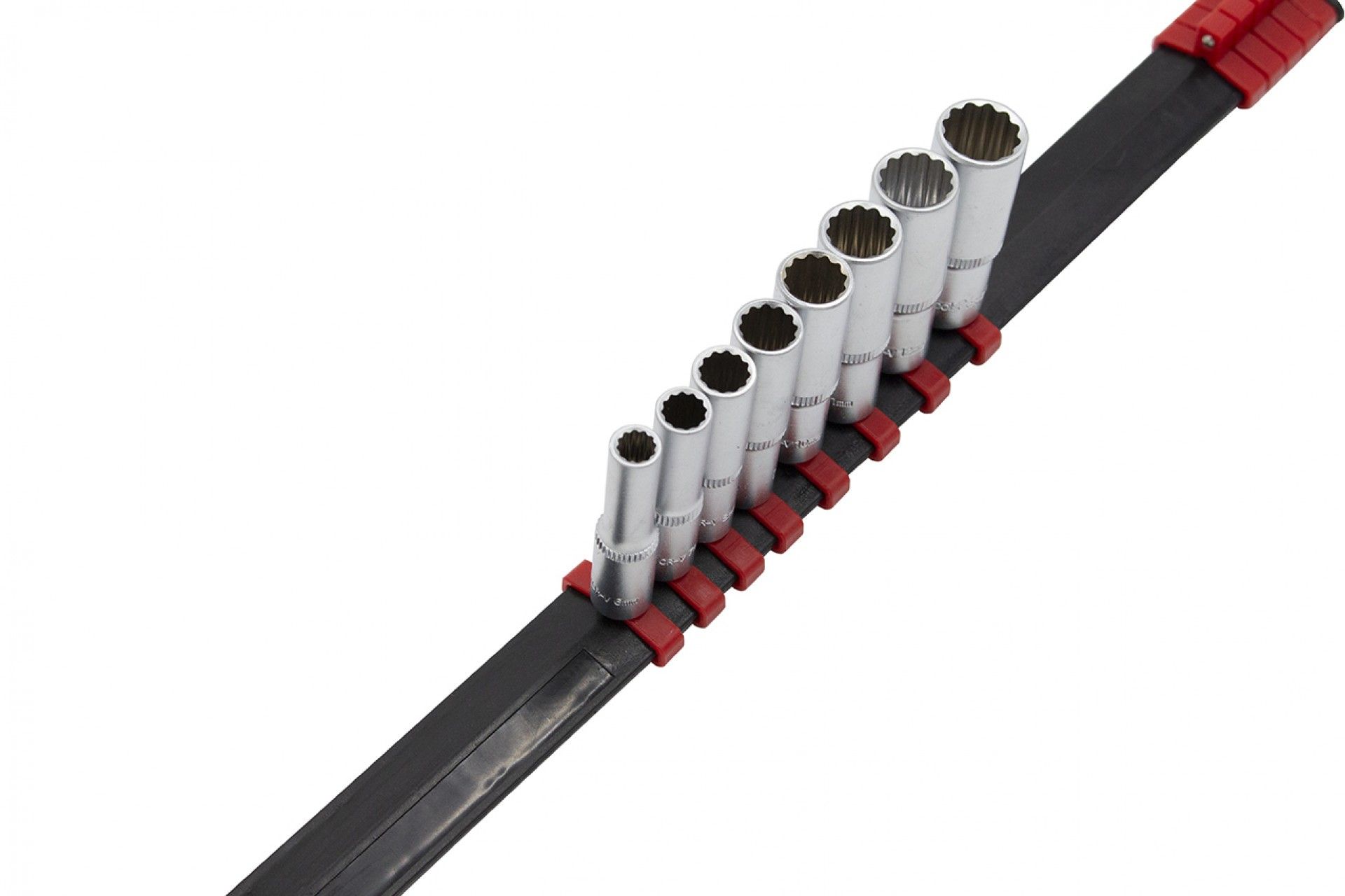 JUEGO 8 LLAVES LONGAS VASO BIHEXAGONAL 1/4"