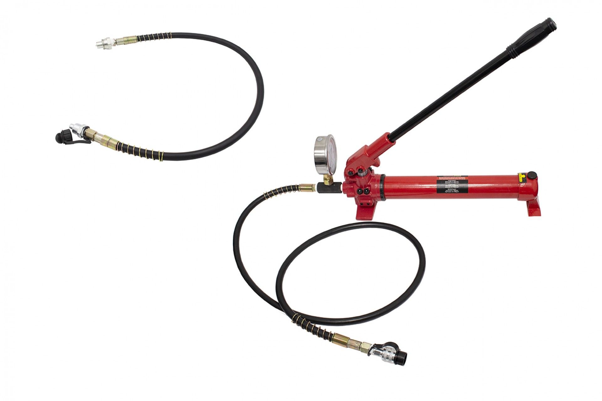 HAND OPERATED HYDRAULIC PUMP WITH GAUGE