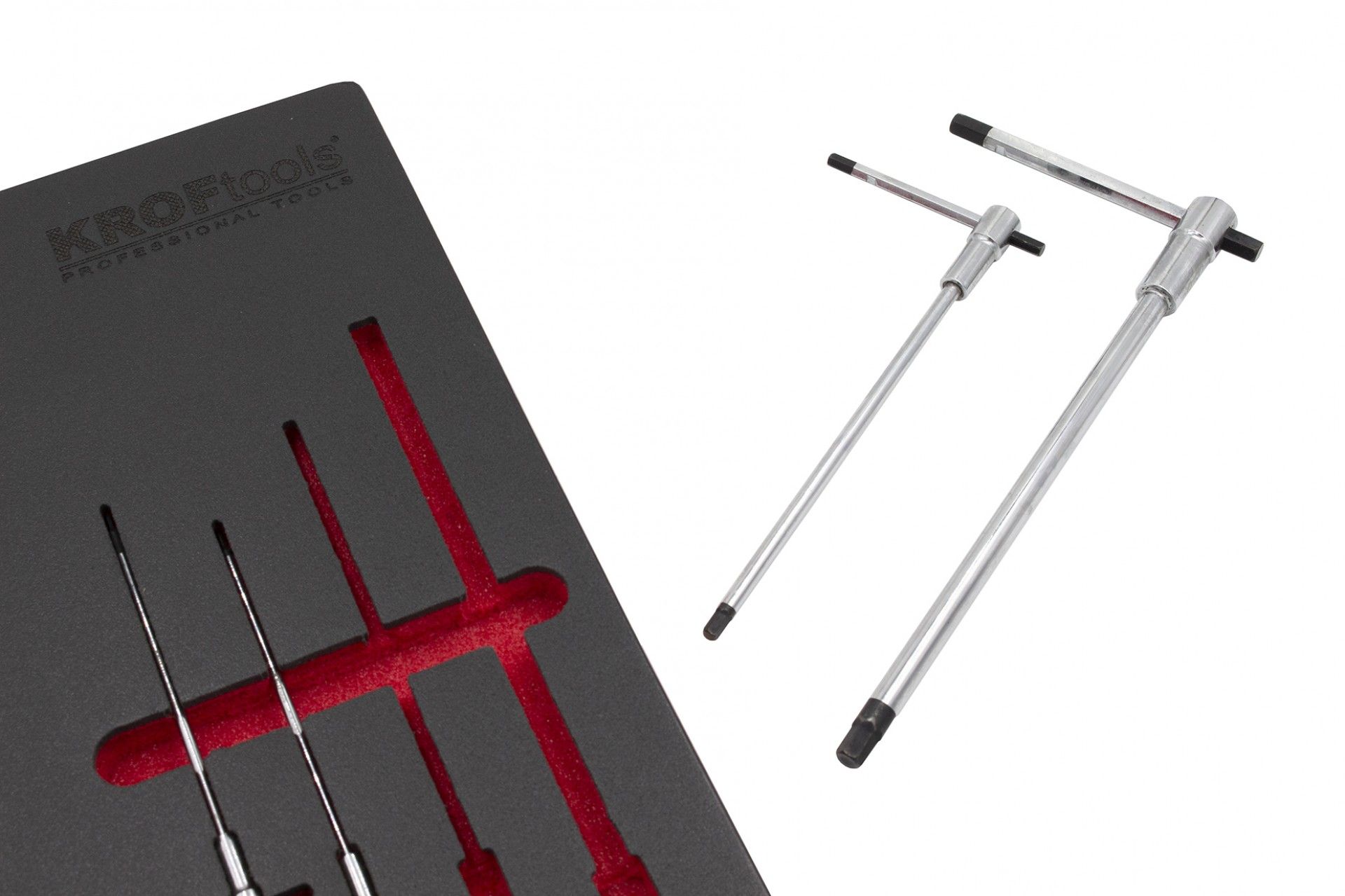 KIT 8 CLÉS MÂLES 6 PANS AVEC POIGNÉE EN T 2-10mm