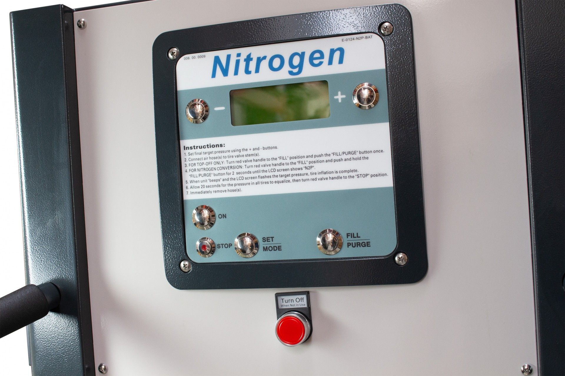 MÁQUINA NITROGÉNIO PNEUS PESADOS 145PSI/10BAR