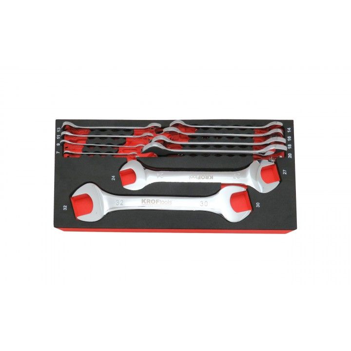 DOUBLE OPENED ENDED SPANNER SET 10PCS