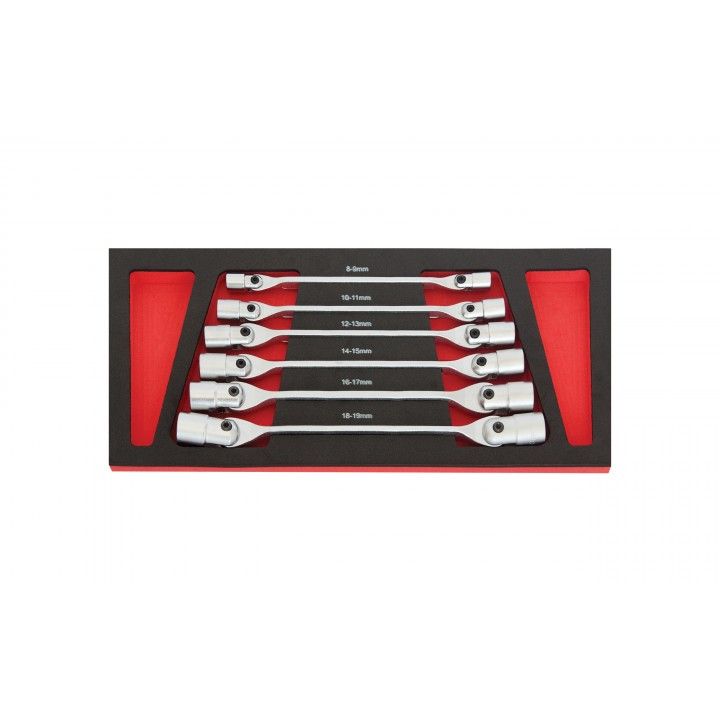 ARTICULATED SOCKET WRENCH SET 6PCS