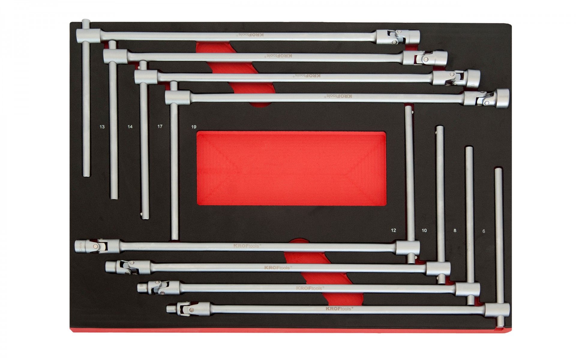 THANDLE SOCKET WRENCH SET 8PCS 8607 KROFTOOLS