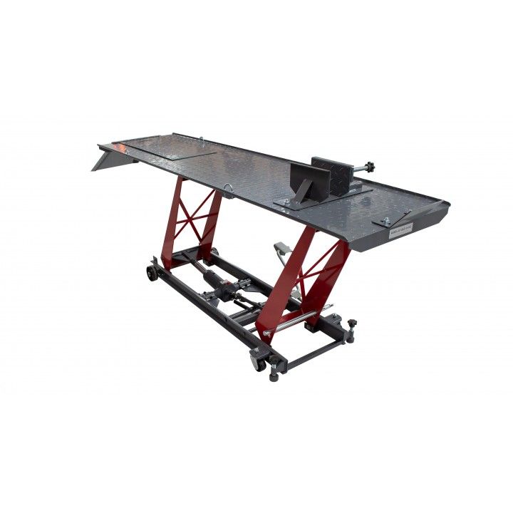 table elevatrice pour moto hydraullique 136 kg 410x350 mm