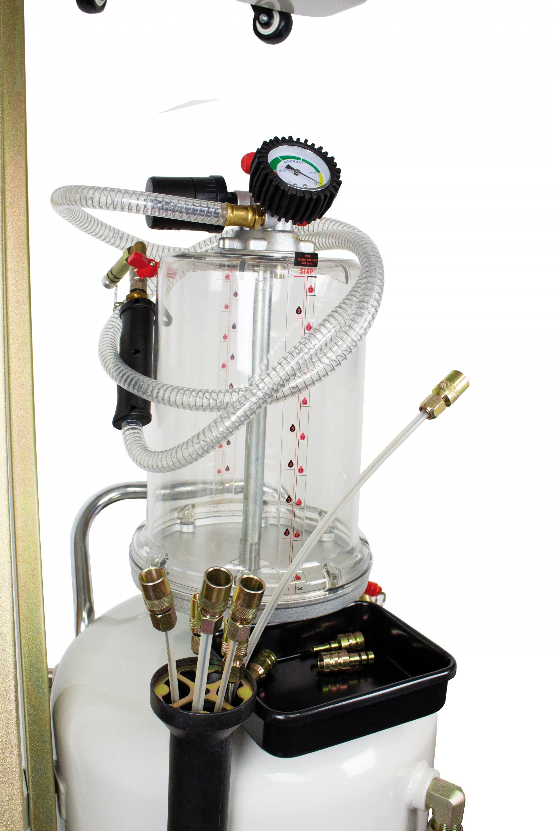 ASPIRADOR ACEITE PANTOGRAFO CON VISUALIZADOR 90L