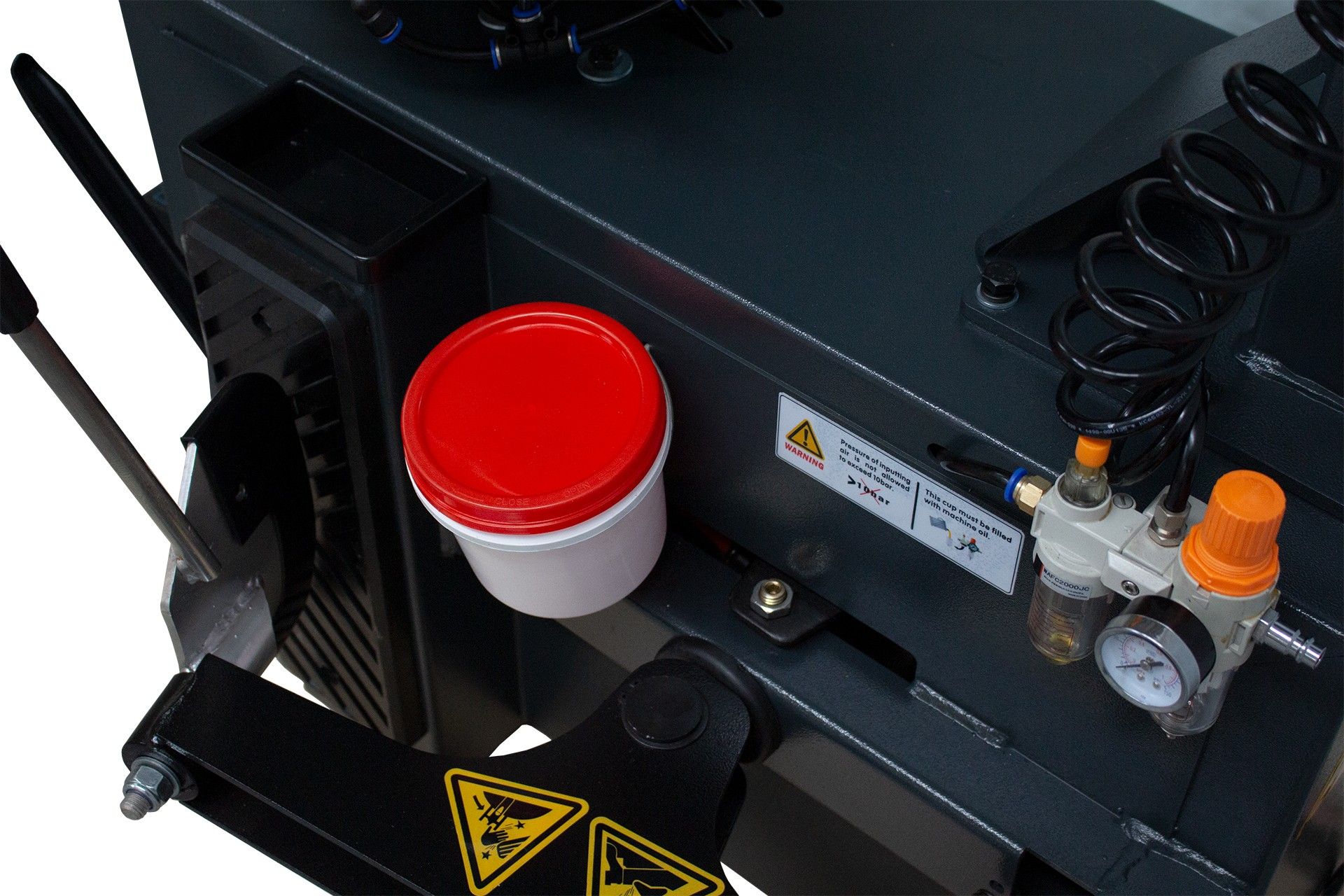 SEMI-AUTOMATIC TIRE CHANGER WITH FIXED ARM 220V