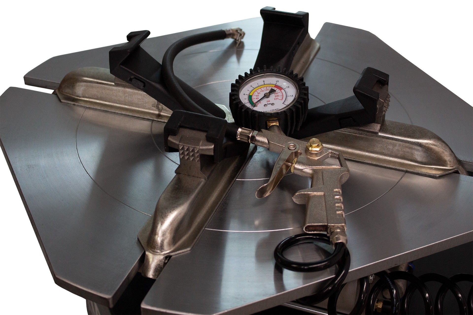 SEMI-AUTOMATIC TIRE CHANGER WITH FIXED ARM 220V