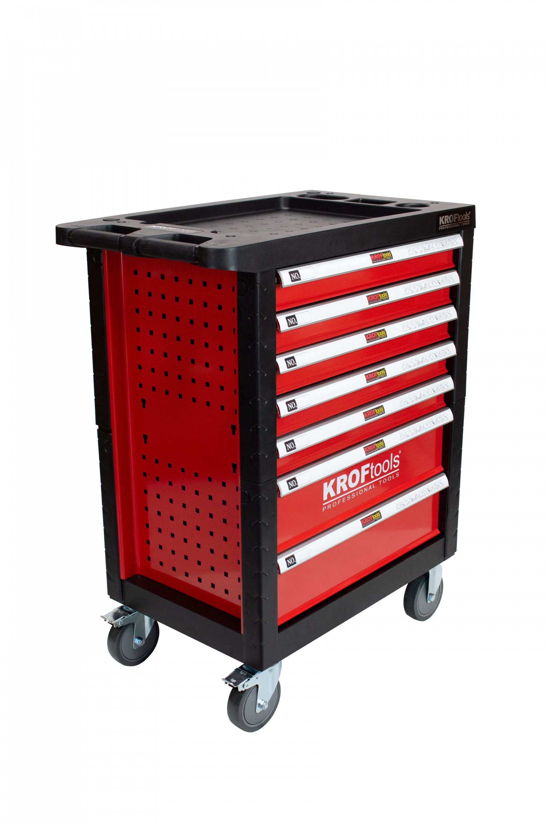 CARRO HERRAMIENTAS 7 CAJONES 352PZS - ROJO