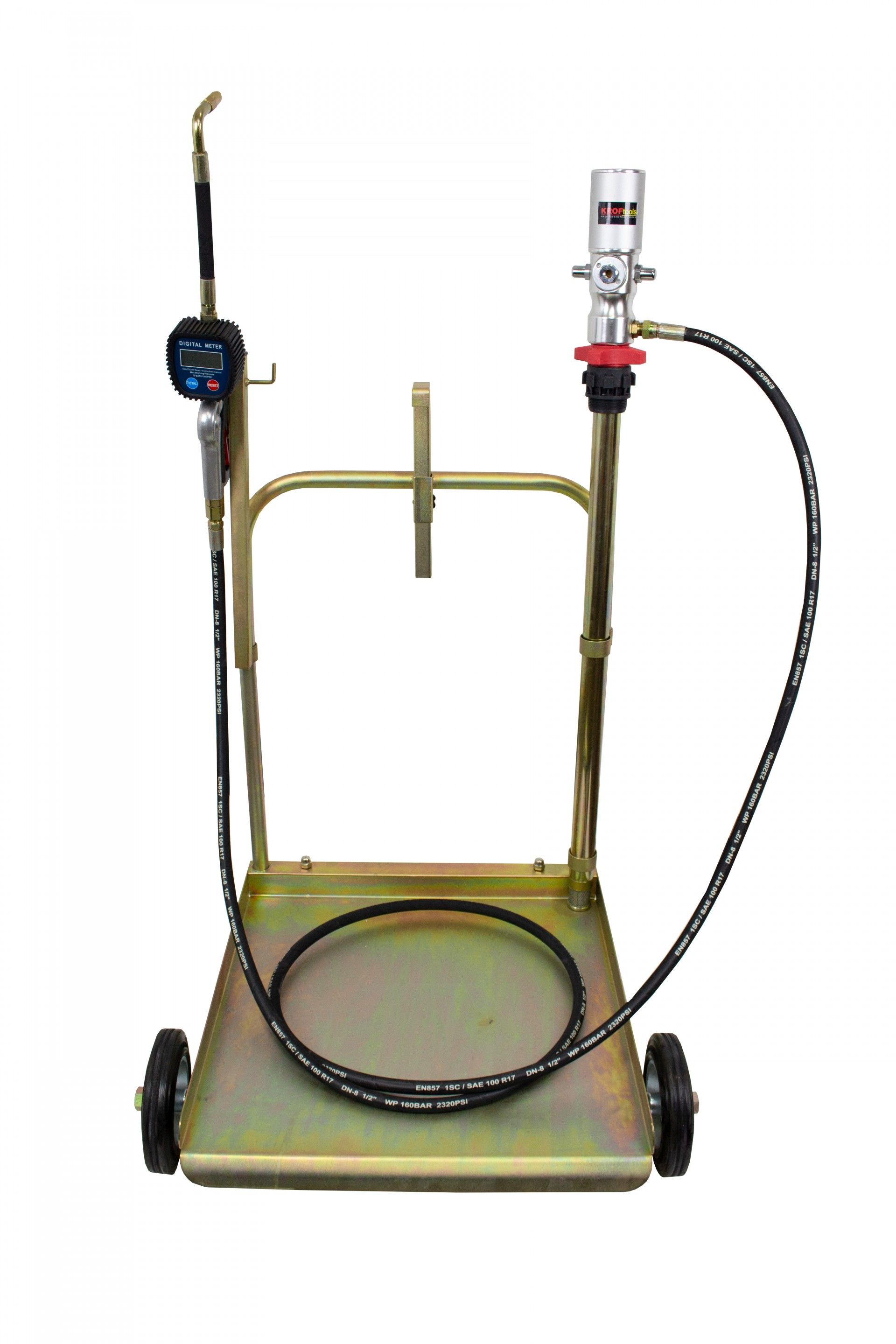 TROLLEY MOUNTED PNEUMATIC 5:1 OIL DISPENSER KIT 180-22Kg