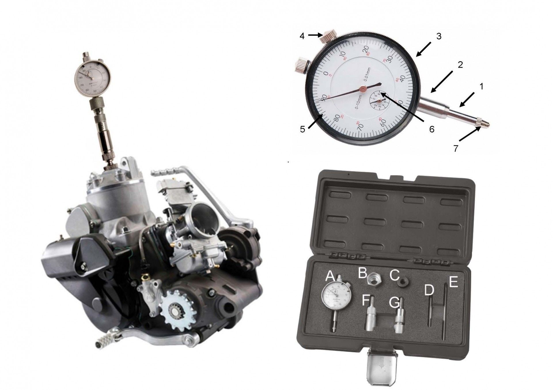 JUEGO MANÓMETRO COMPARADOR PARA BOMBA INYECCIÓN