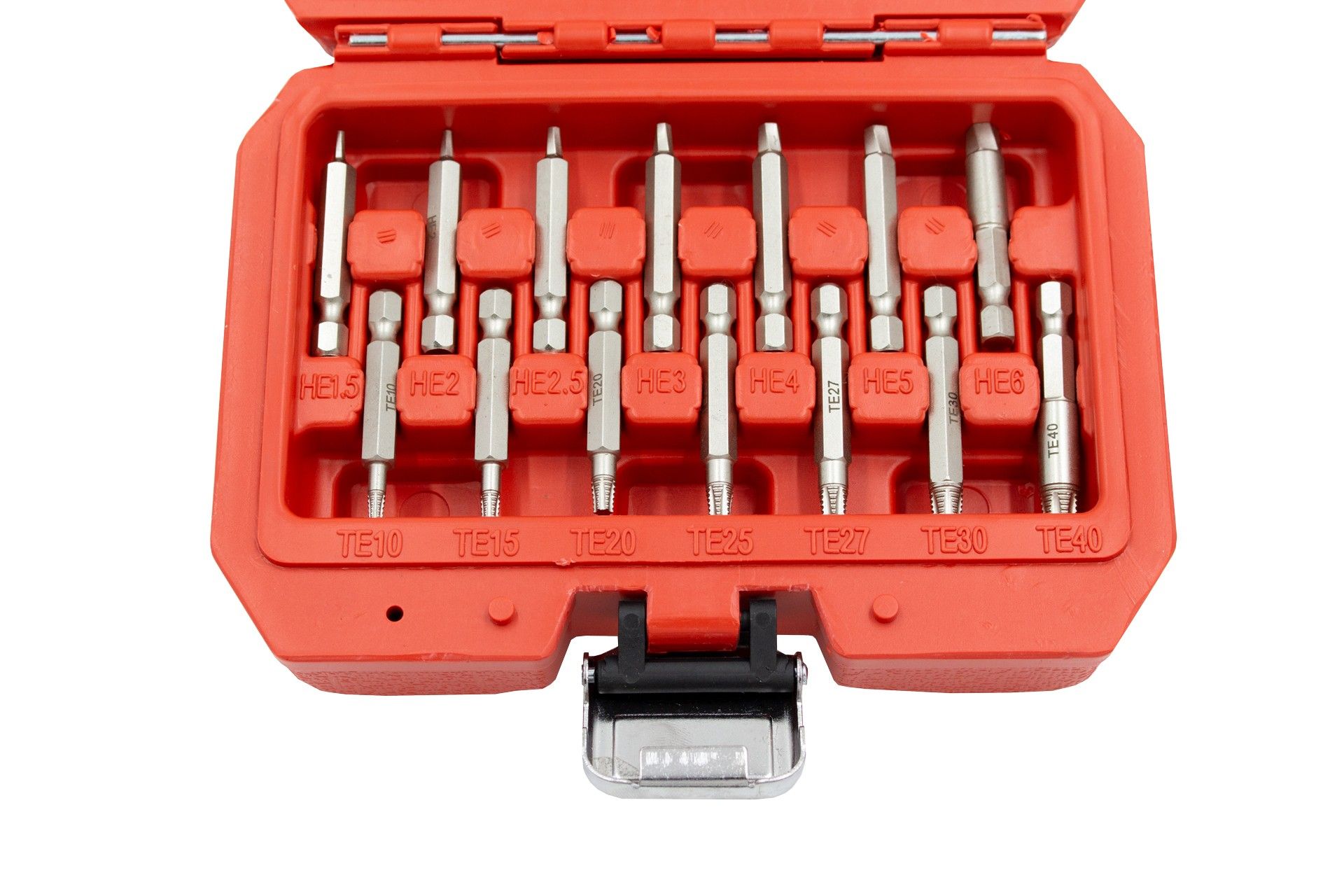 EXTRACTOR SET FOR TORX/HEX FITTINGS 19PCS