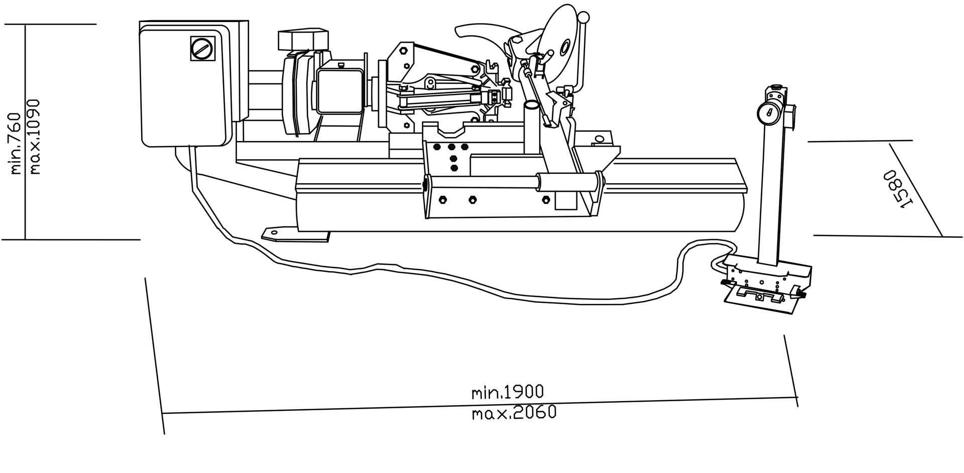 14-26" TYRE CHANGER 380V