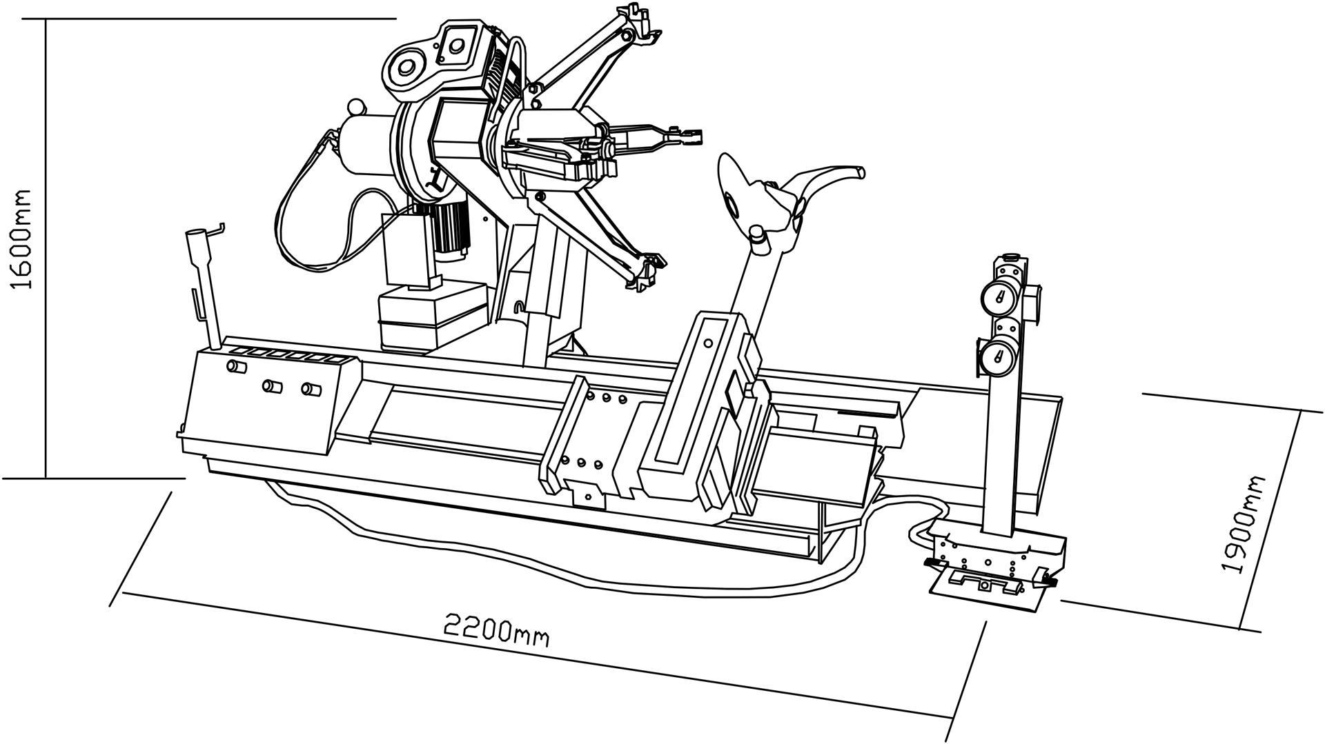 DESMONTADOR PNEUS 14-56" 380V