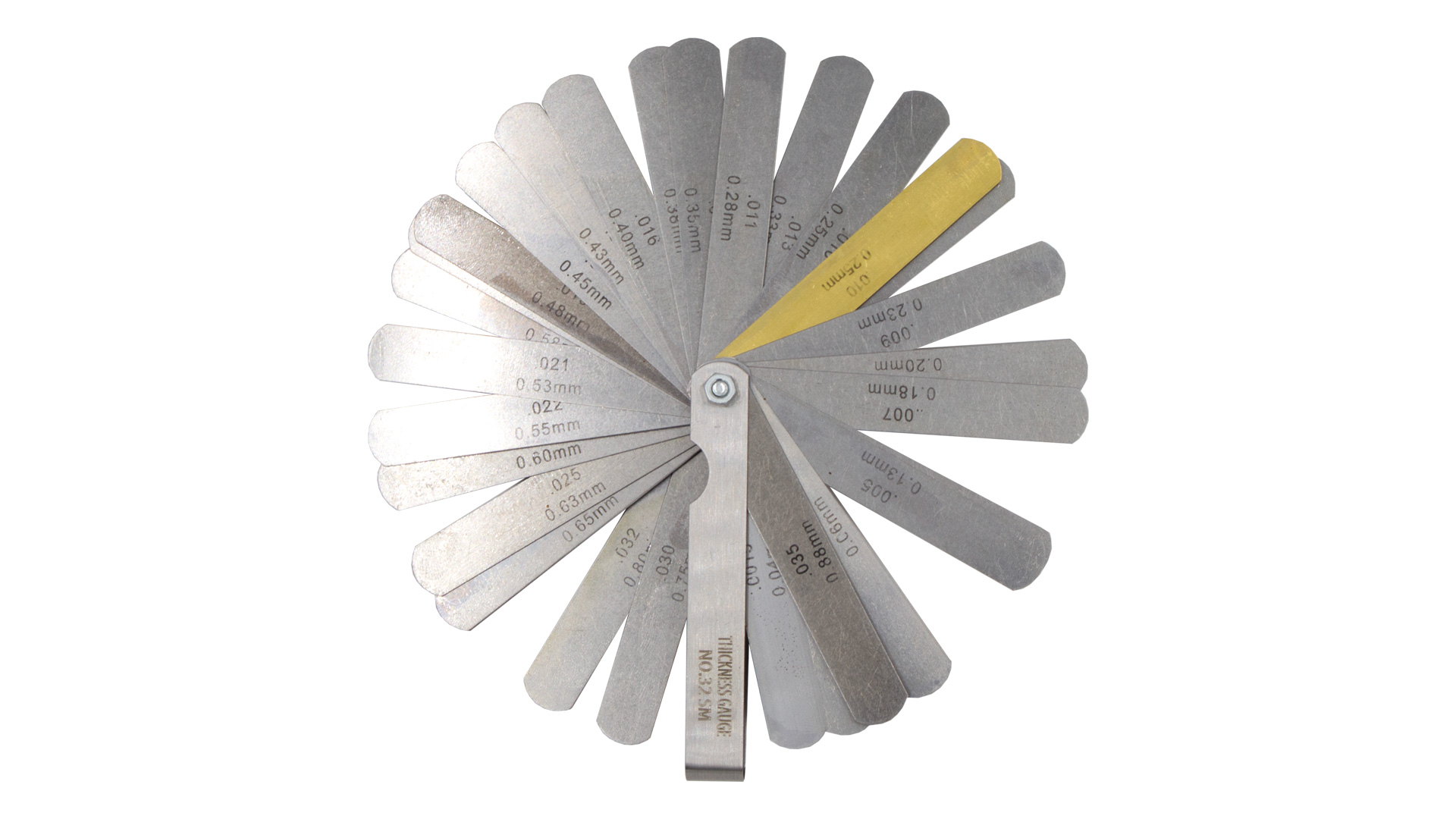 JUEGO 32 HOJAS GALGAS ESPESORES