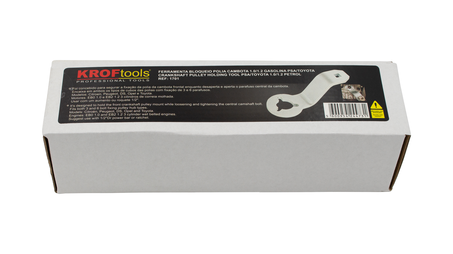 CRANKSHAFT PULLEY HOLDING TOOL PSA/TOYOTA 1.0/1.2 PETROL