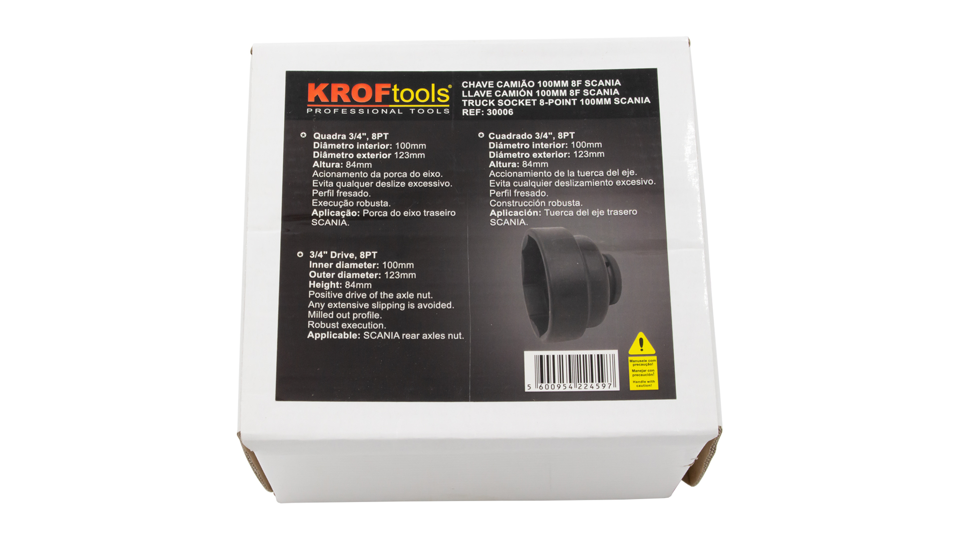 PRESA PER CAMION A 8 PUNTI 100 MM SCANIA