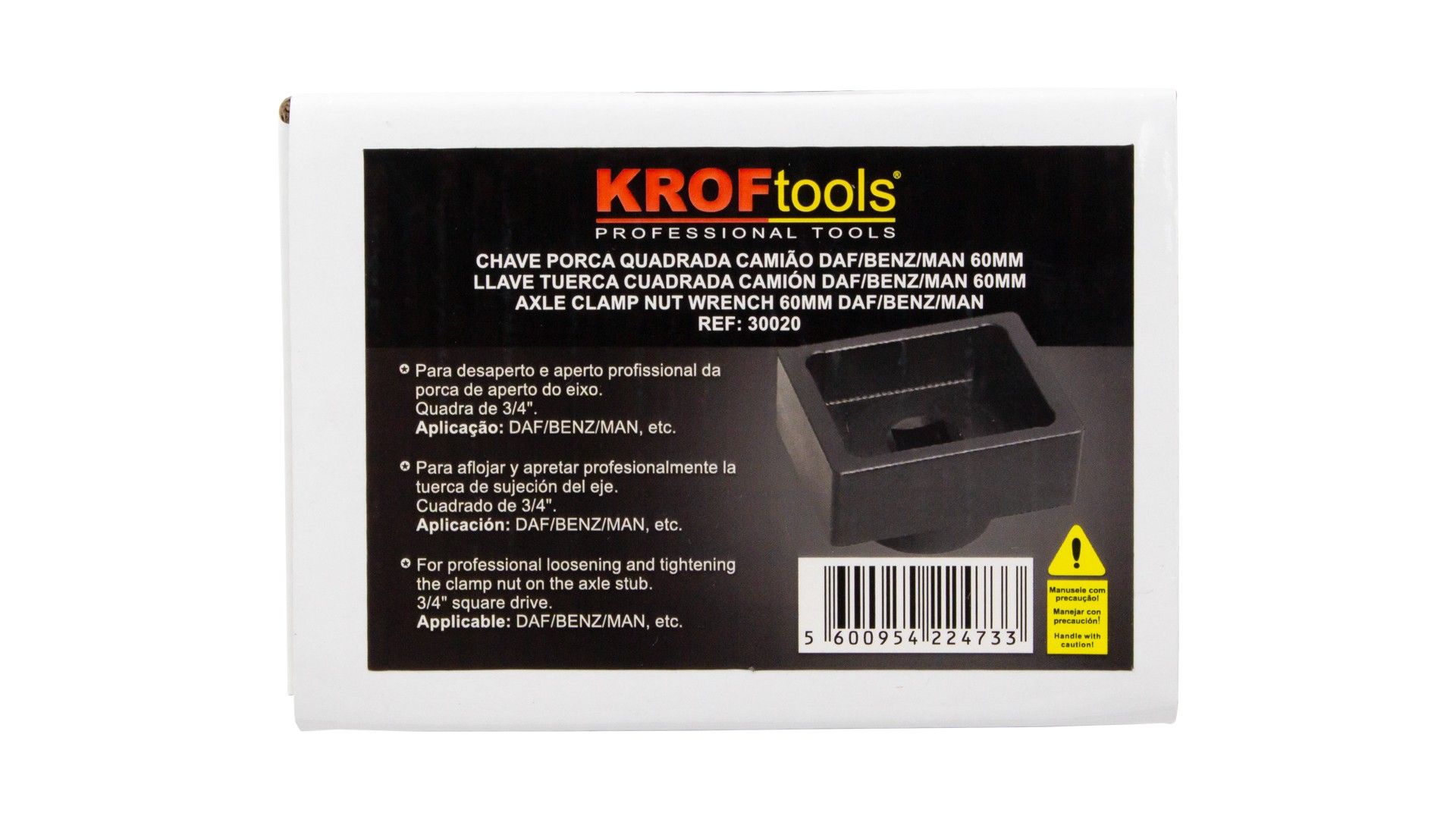 LLAVE TUERCA CUADRADA CAMIÓN DAF/BENZ/MAN 60mm