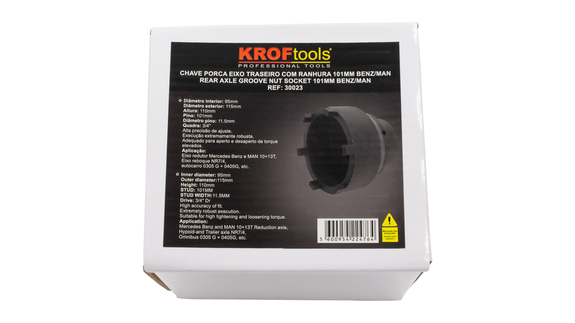 LLAVE TUERCA EJE TRASERO COM RANURA 101mm BENZ/MAN