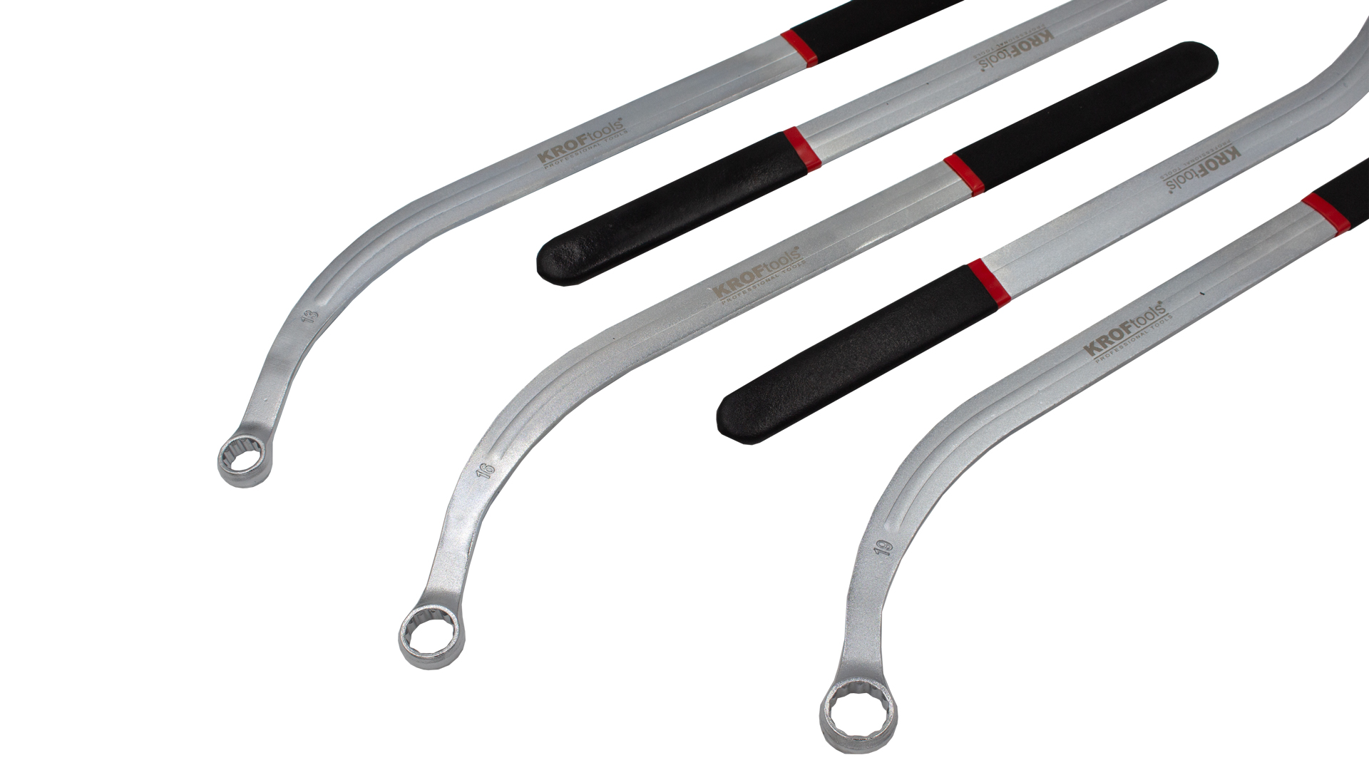 JEU DE 5 CLÉS POLYGONALES DEMI-LUNE