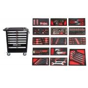 BLACK TOOL CABINET 7 DRAWERS 237 PIECES
