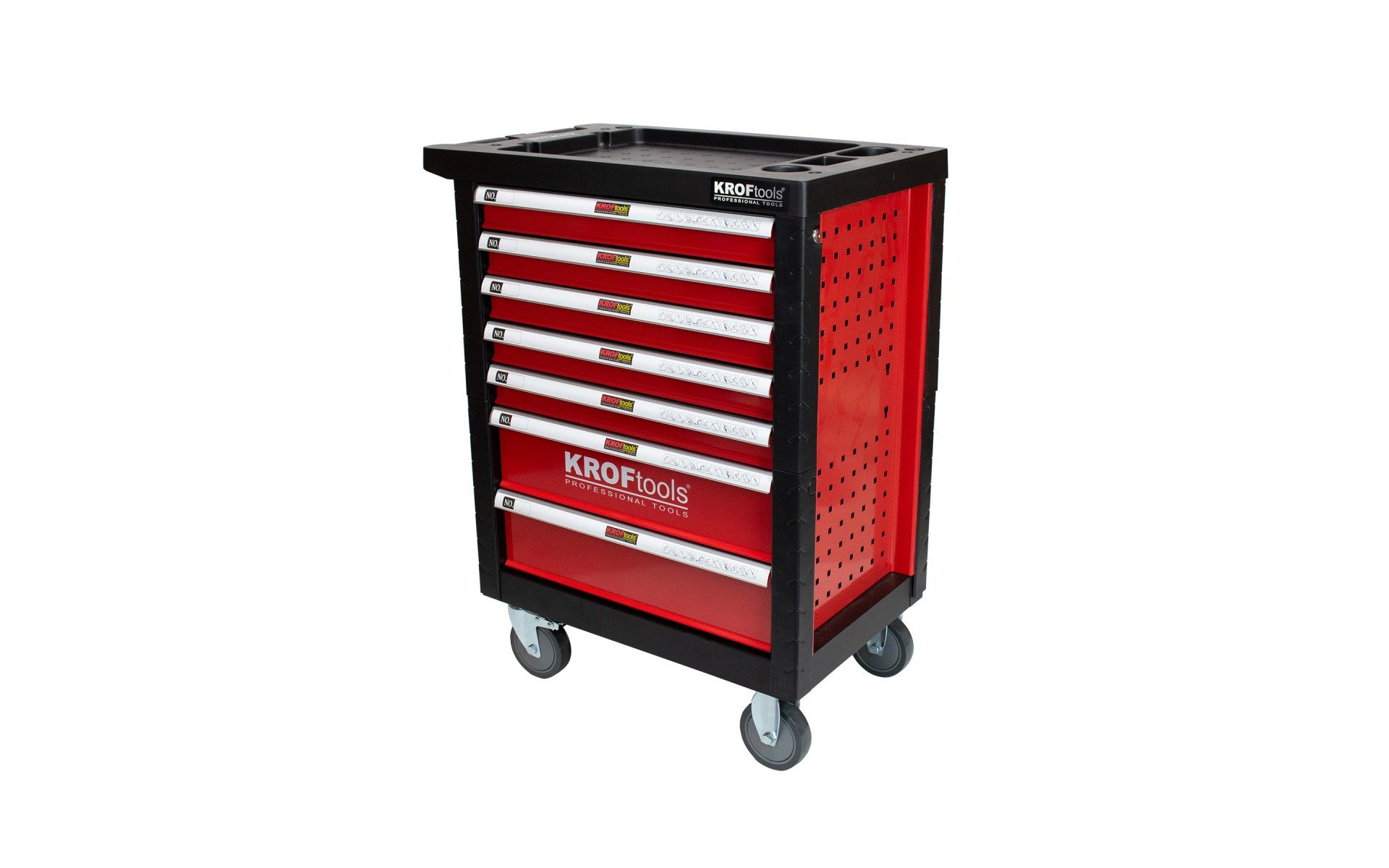 CARRO HERRAMIENTAS 7 CAJONES 173PZS ROJO