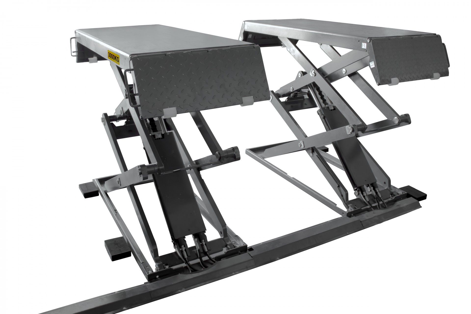 3TON FLOOR HYDRAULIC SCISSOR LIFT 220V