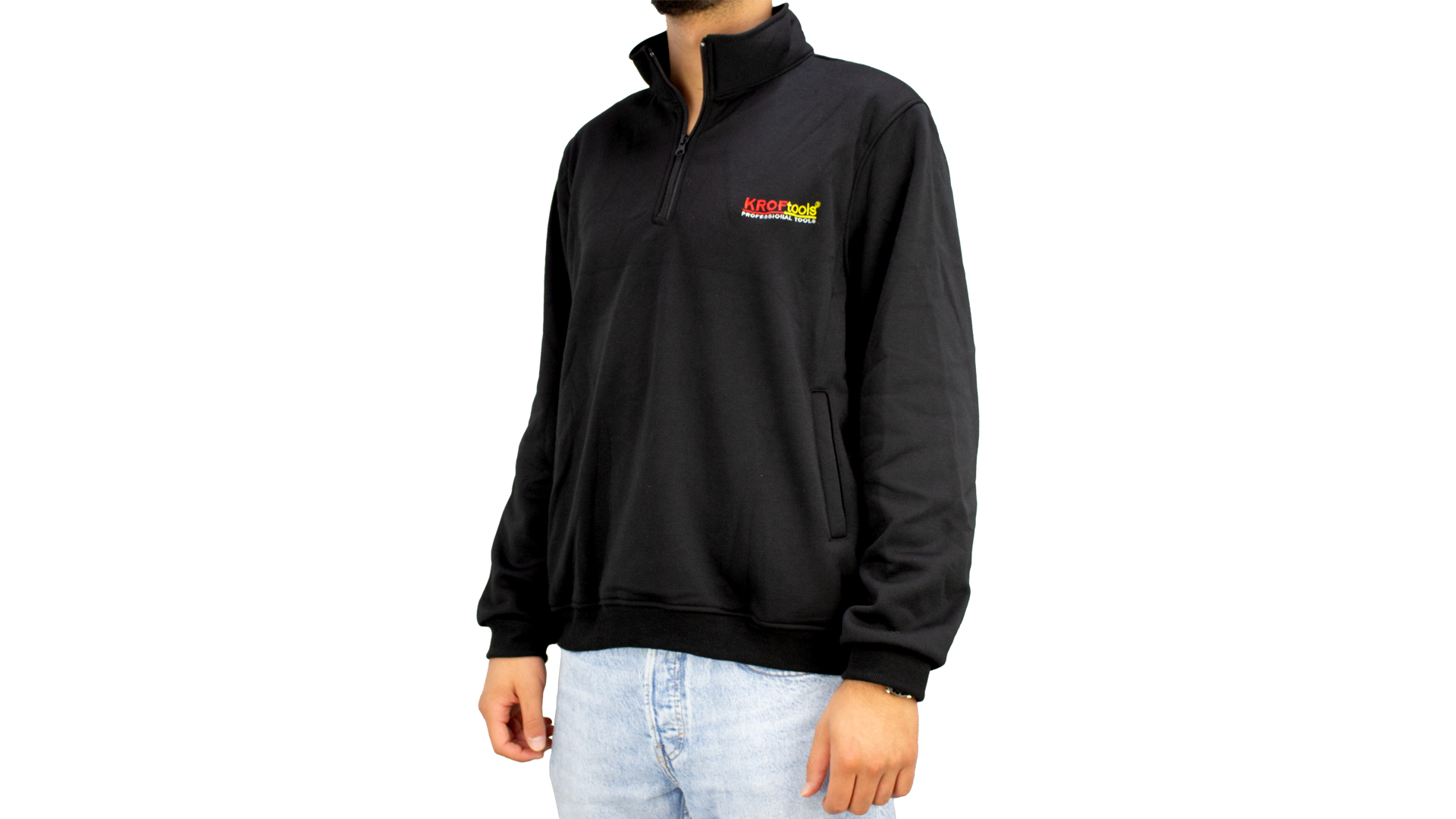 SUDADERA MANGA LARGA CON CREMALLERA