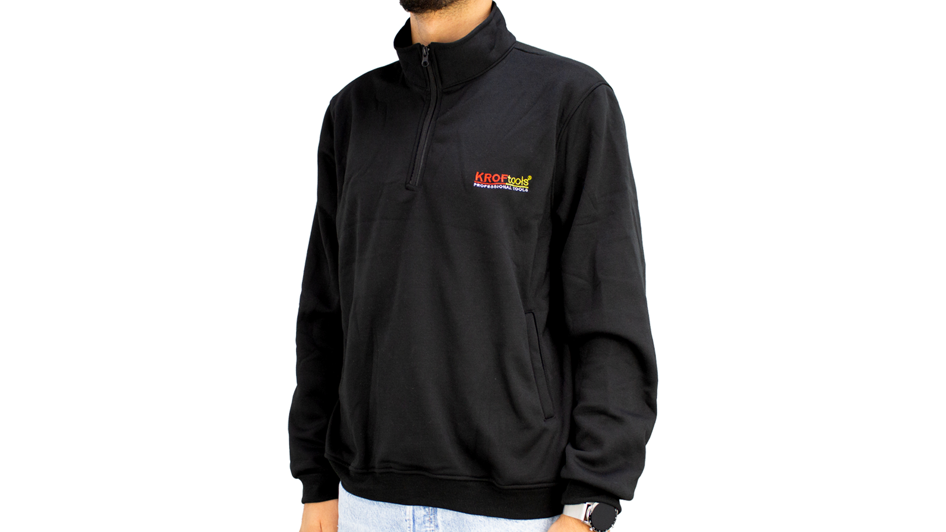 SUDADERA MANGA LARGA CON CREMALLERA