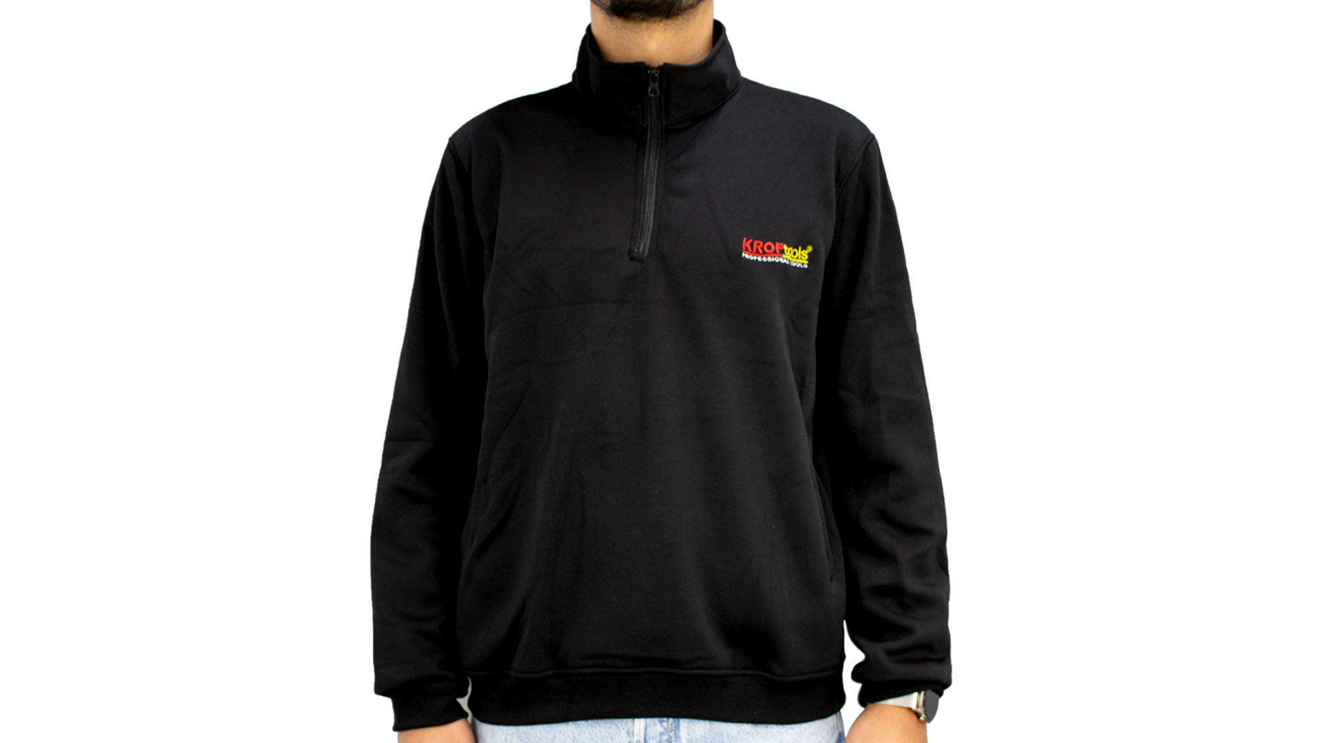 SUDADERA MANGA LARGA CON CREMALLERA