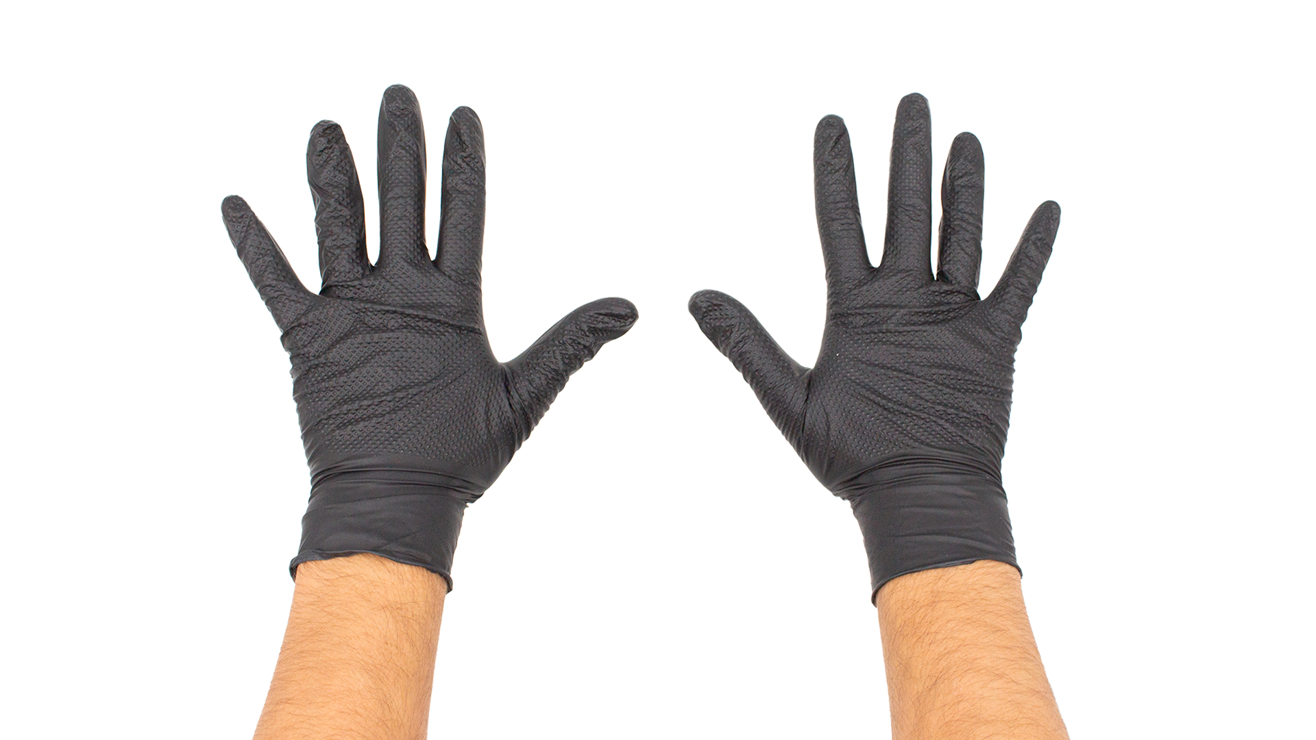 GANTS NITRILE NOIR DIAMOND 7.0MIL T.M - 100PCS
