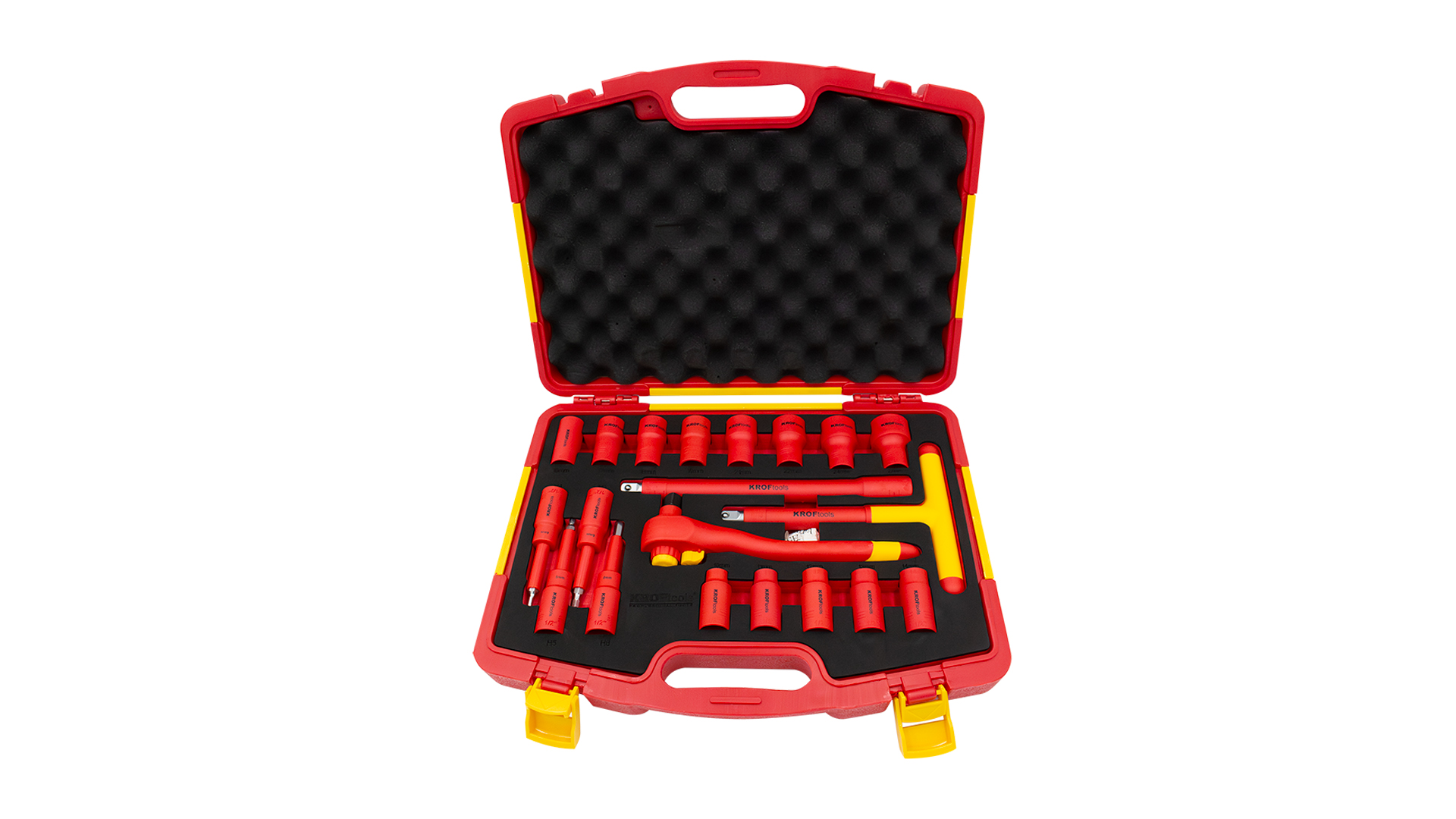 JUEGO LLAVES VASO AISLADOS VDE 1/2" 20 PIEZAS