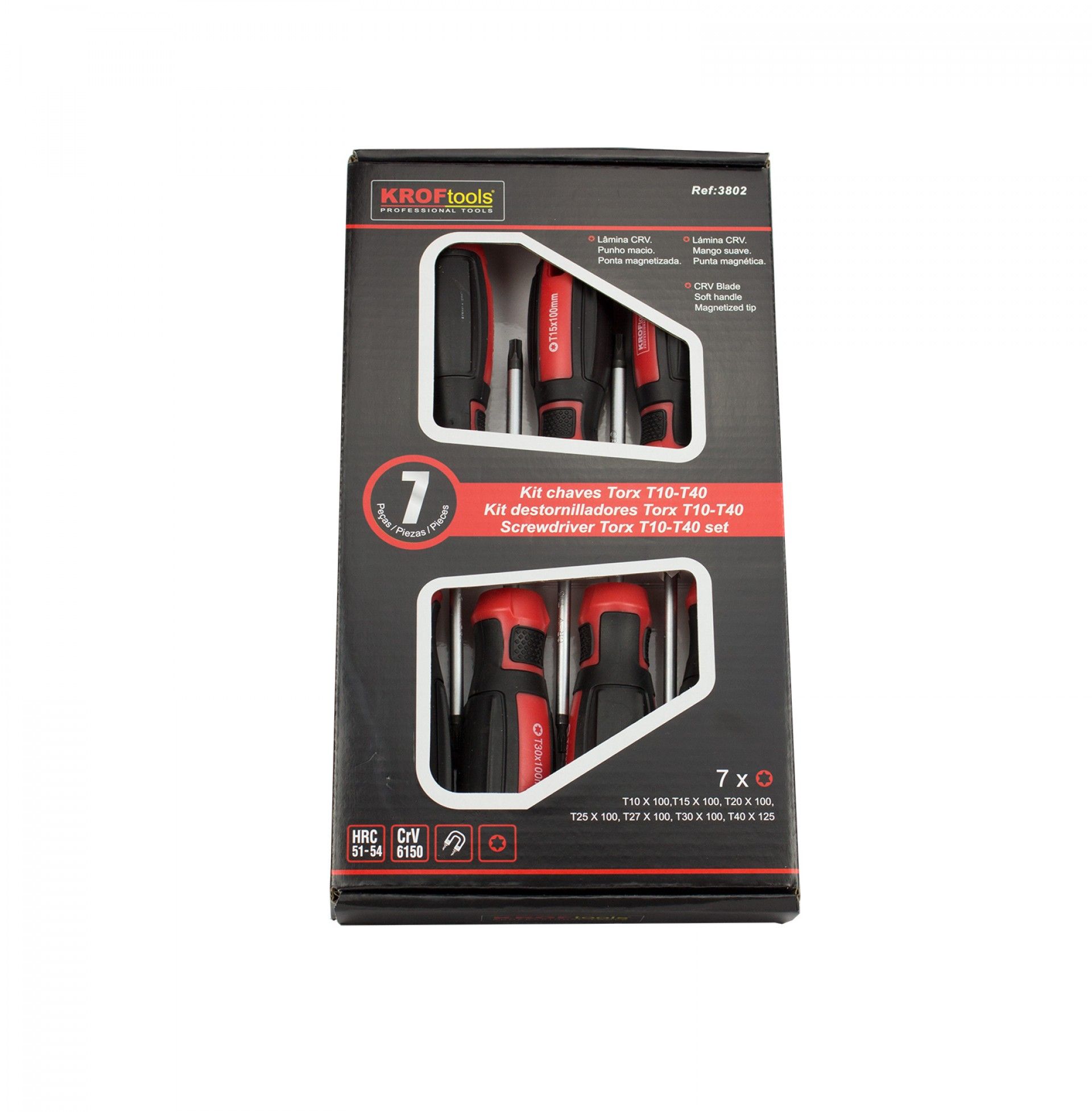 KIT DESTORNILLADORES TORX T10-T40 7PZS