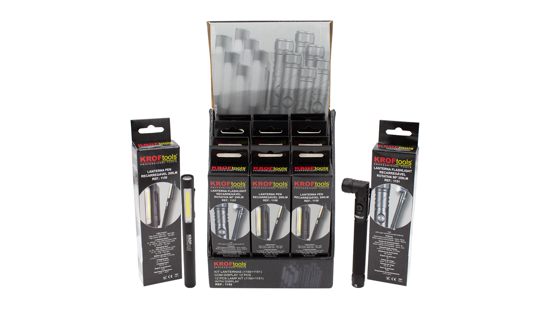 KIT LANTERNAS 12PCS (1150+1151) COM DISPLAY