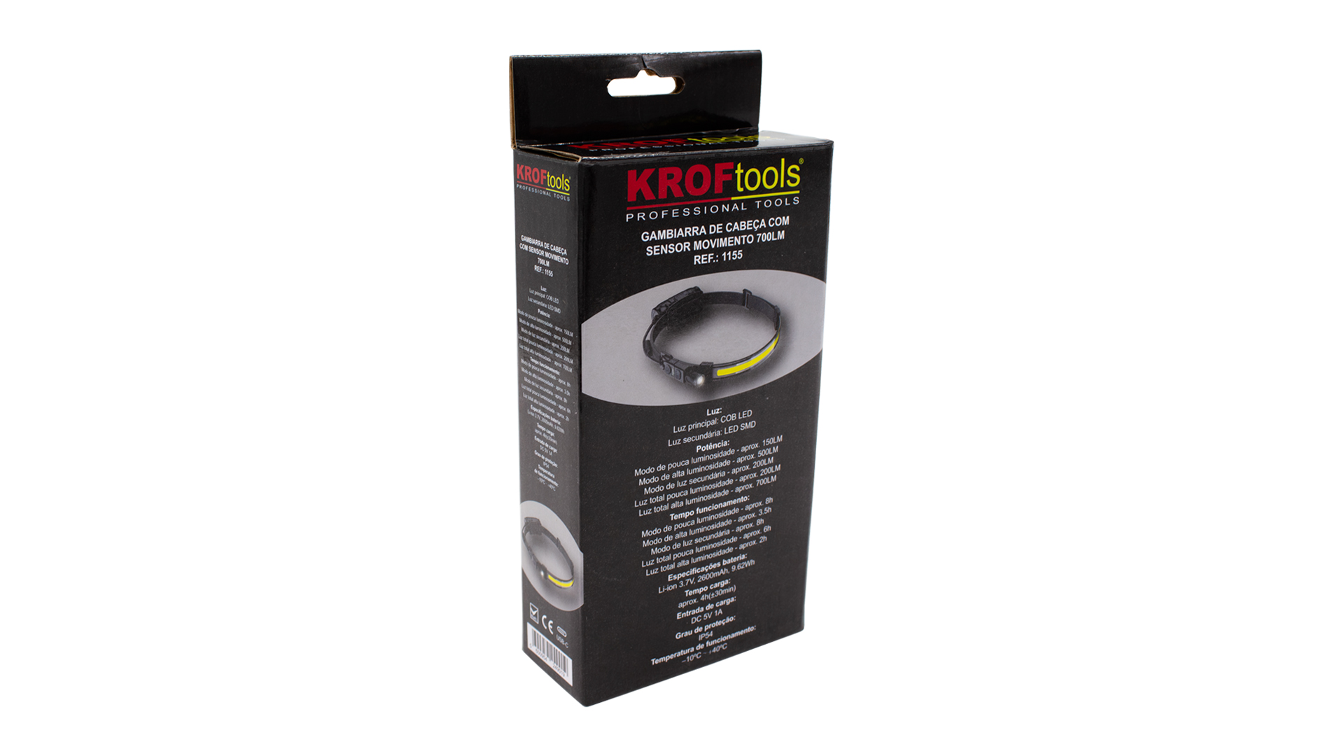 GAMBIARRA DE CABEÇA C/SENSOR MOVIMENTO 700LM