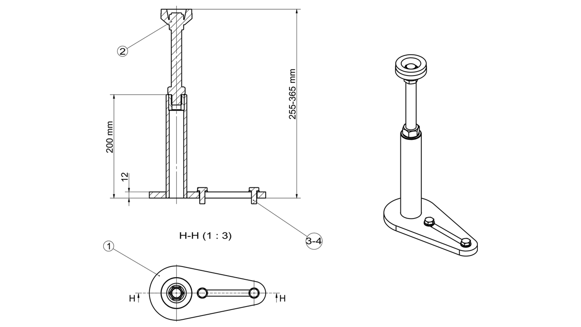 KIT 8 ADAPTADORES SOPORTE P/ PLATAFORMA ELEVADORA