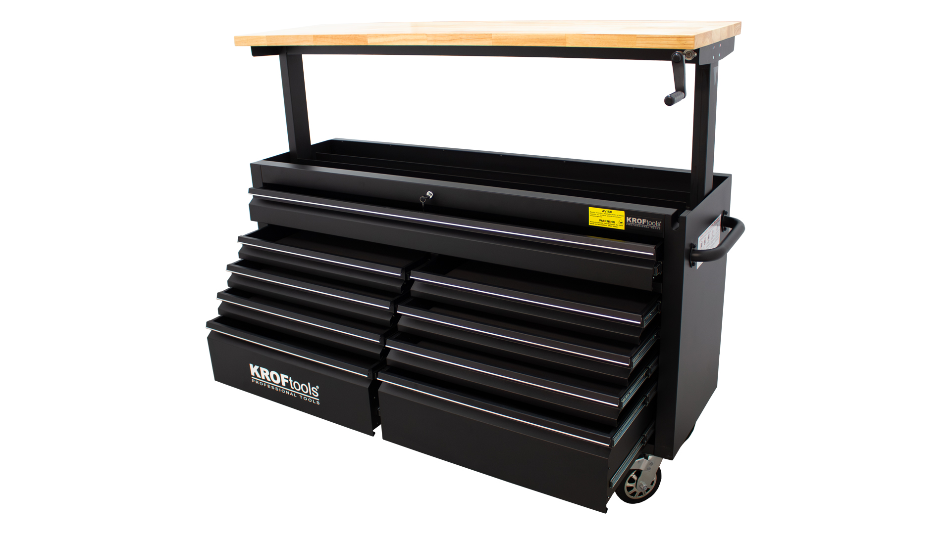 61"- 9 DRAWER MOBILE WORKBENCH