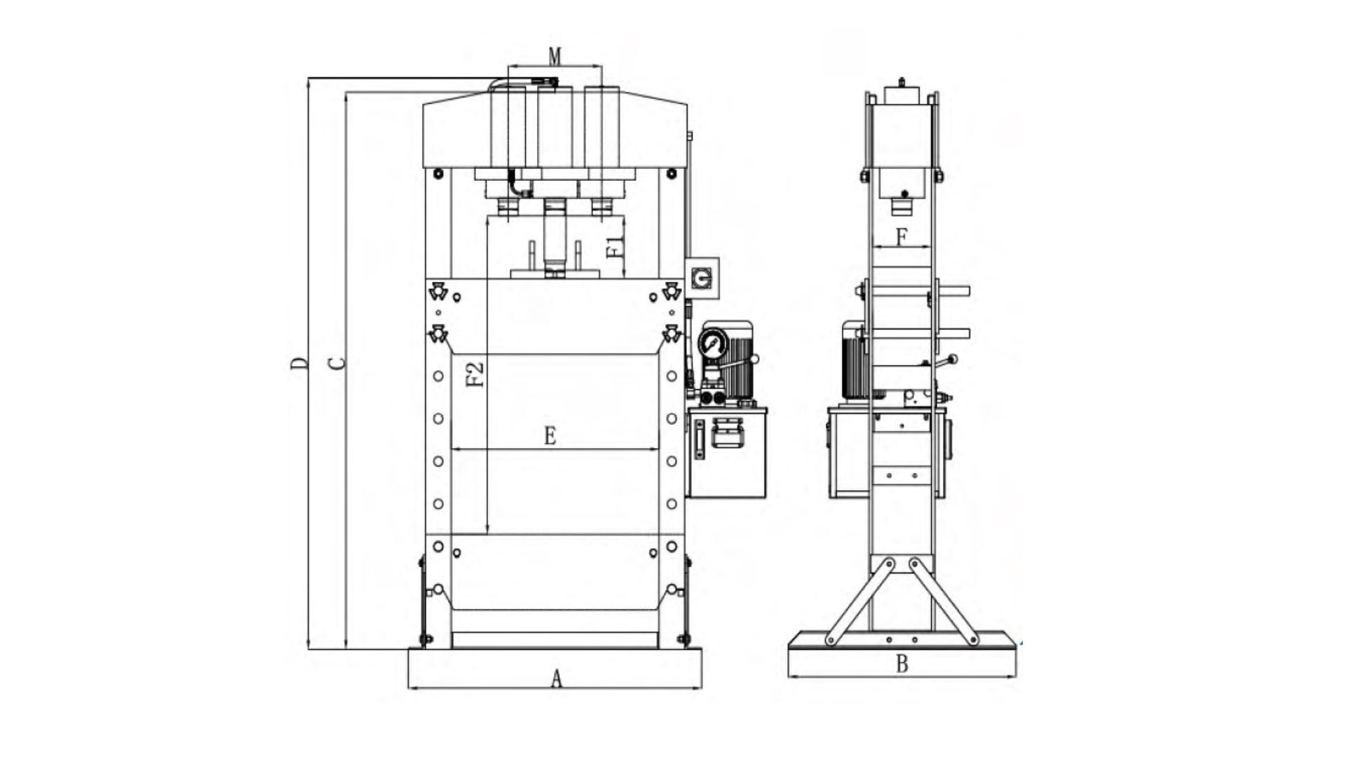 100TON SHOP PRESS